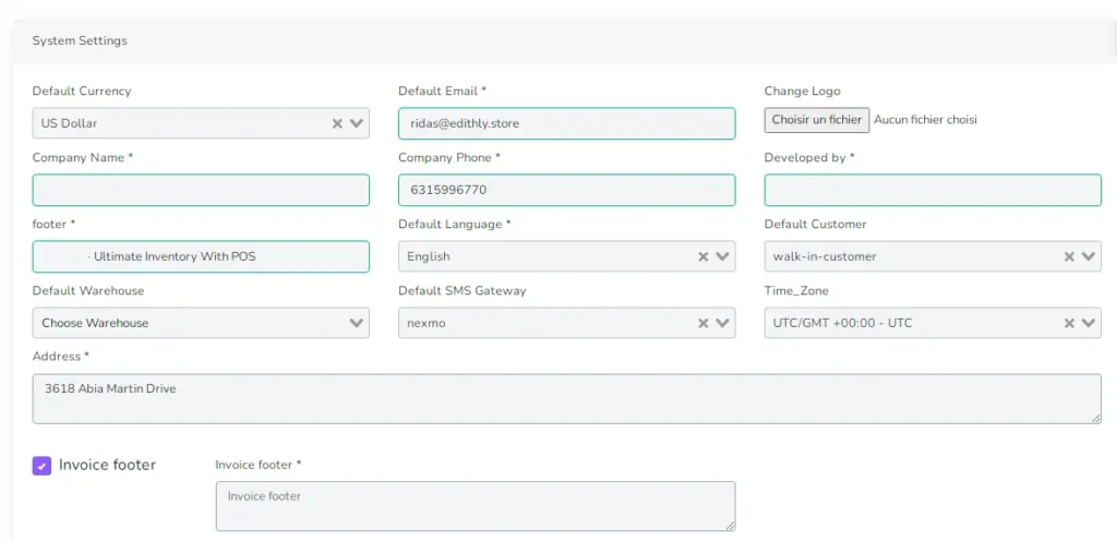 Business inFlow_settings